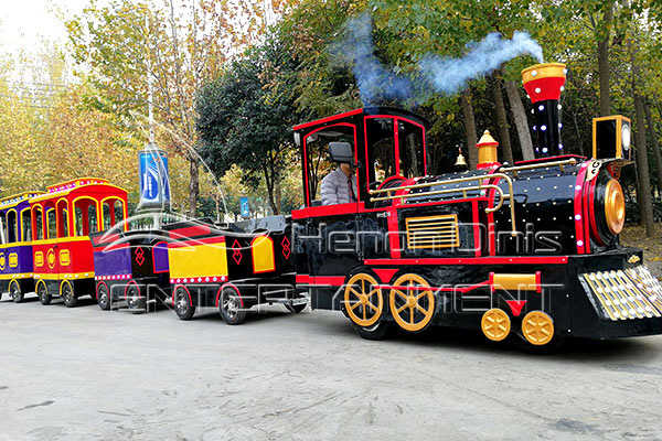 Trackless Sightseeing Train with Chimney