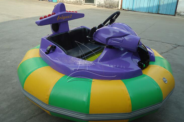Purple inflatable bumper car