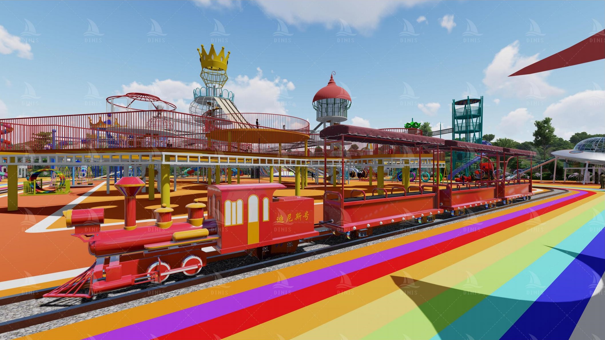 Kiddie Trackless Train